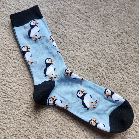 NEW puffin socks bird penguin - Picture 2 of 4